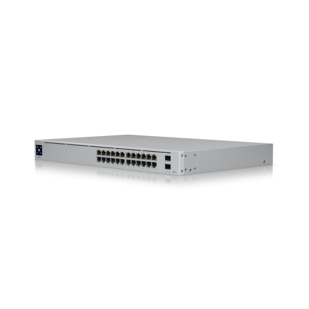Switch Ubiquiti Unifi USW Pro 2xPuetos SFP+ 24xPuertos Gigabit Capa 2/3 Pantalla Tactil 1.3" Rackeable Unifi Controller UB-USW-PRO-24