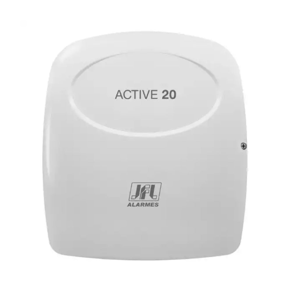Central de Alarma JFL Monitoreable Soporta 32 Zonas Opcion Inalambrica y Monitoreo por APP No incluye Teclado ni Modulo IP Soporta Sirena 15 Watts ACTIVE 20