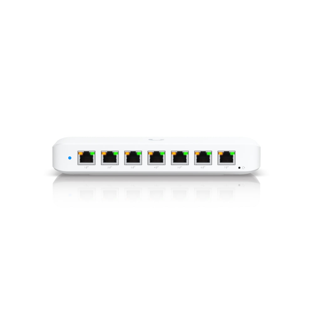 Switch Ubiquiti Ultra 8xPuertos Gigabit PoE 1xPuerto PoE++ 7xPuertos PoE+ Switching 16Gbps Consumo 30Watts Capa 2 UB-USW-ULTRA