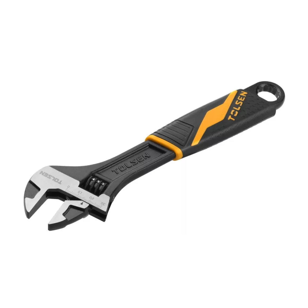 Llave Ajustable Tolsen Industrial de 10" Maxima Apertura 1-3/16" Material Acero Forjado 15310