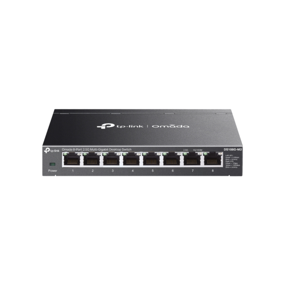 Switch TP-Link Omada 8 Puertos 2.5Gigabit Conexiones NAS 2.5G DS108G-M2