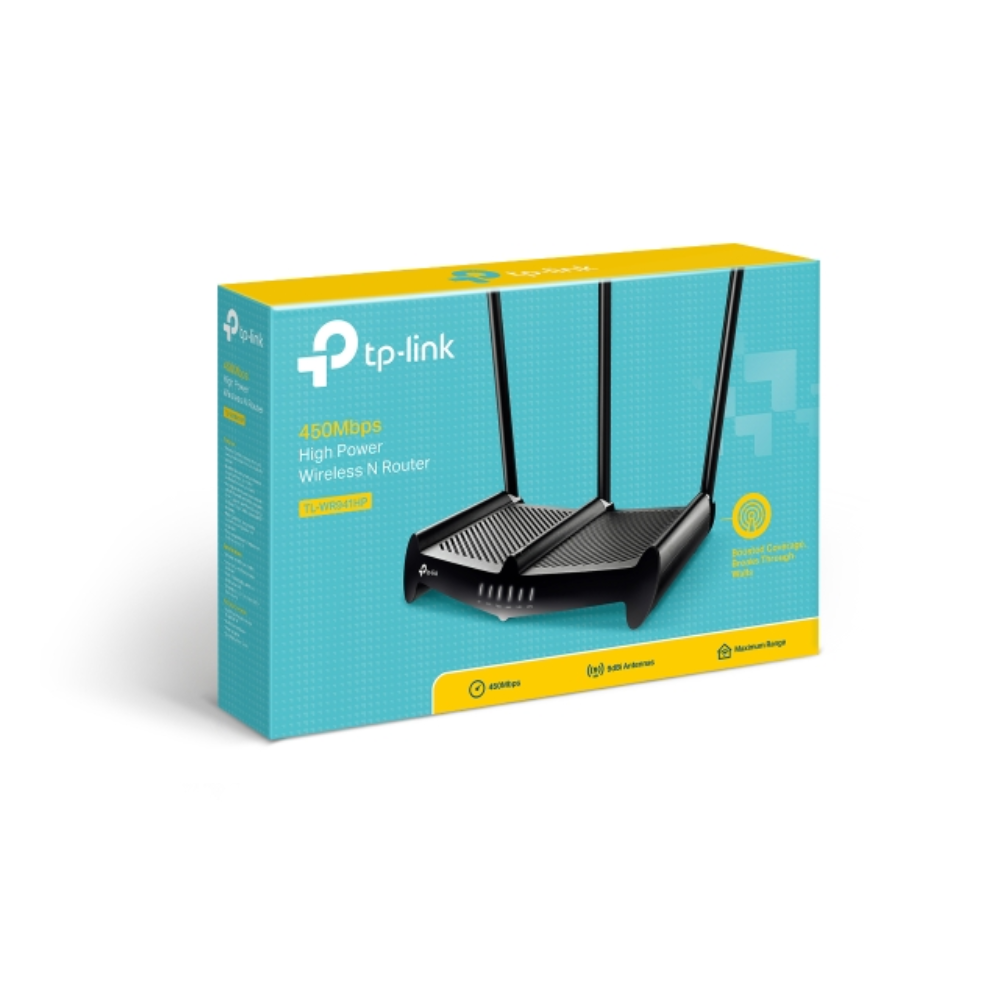 Router Inalambrico TP-Link N450 Rompe Muro 3 Antenas 9dBi TL-WR941HP