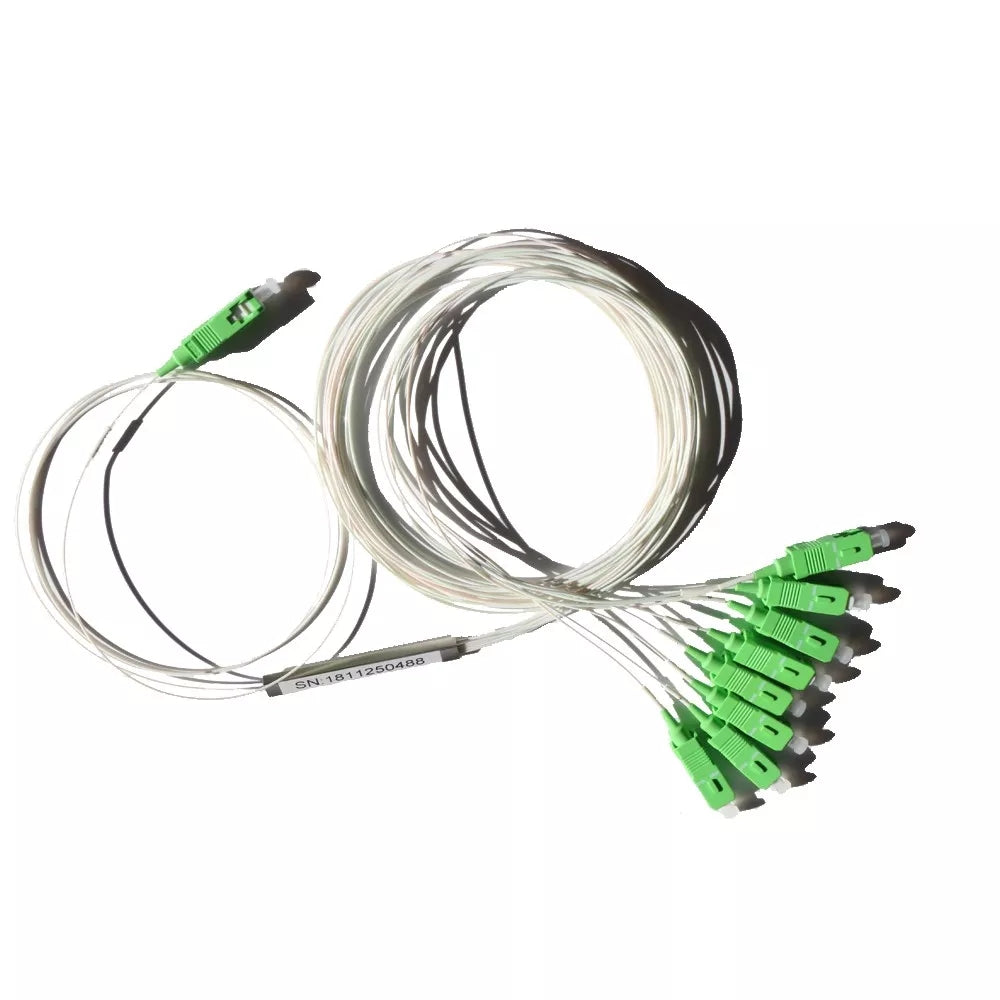 Splitter Dimax Divisor Optico PLC 1x32 con Conectores SC/APC Longitud de Onda 1260-1650nm DM-FTTH-PLC32