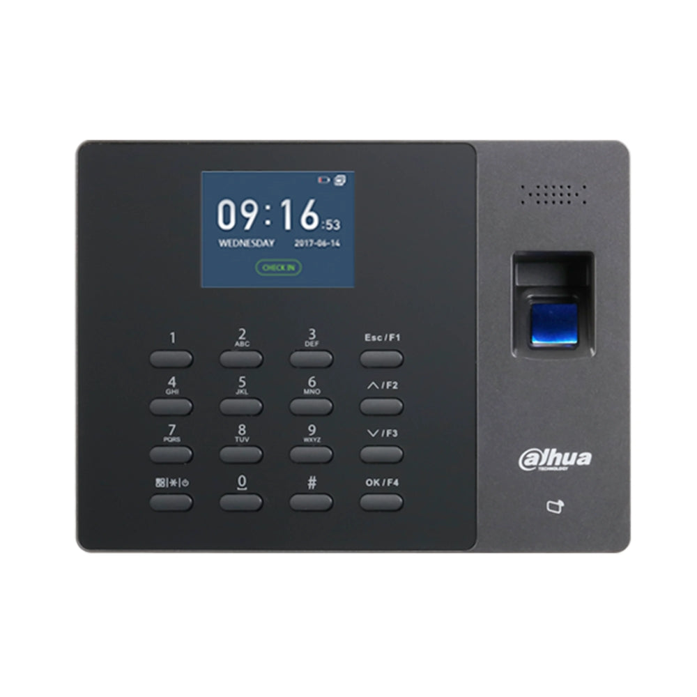 Terminal de Control de Asistencia Dahua 2K Huellas, 1K Tarjetas, Boton Cerradura Puertos 1xUSB 1xEthernet DHI-ASA1222G-D