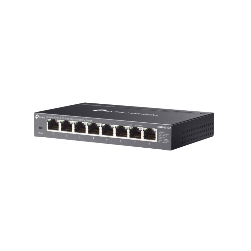 Switch TP-Link Omada 8 Puertos 2.5Gigabit Conexiones NAS 2.5G DS108G-M2