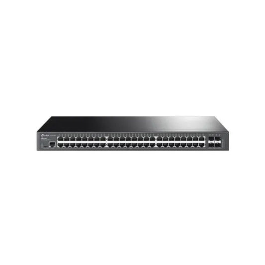 Switch TP-Link Administrable 4 Puertos SFP+ 48 Puertos Gigabit POE+ 500Watts Integra OMADA Gestion en Nube TL-SG3452XP