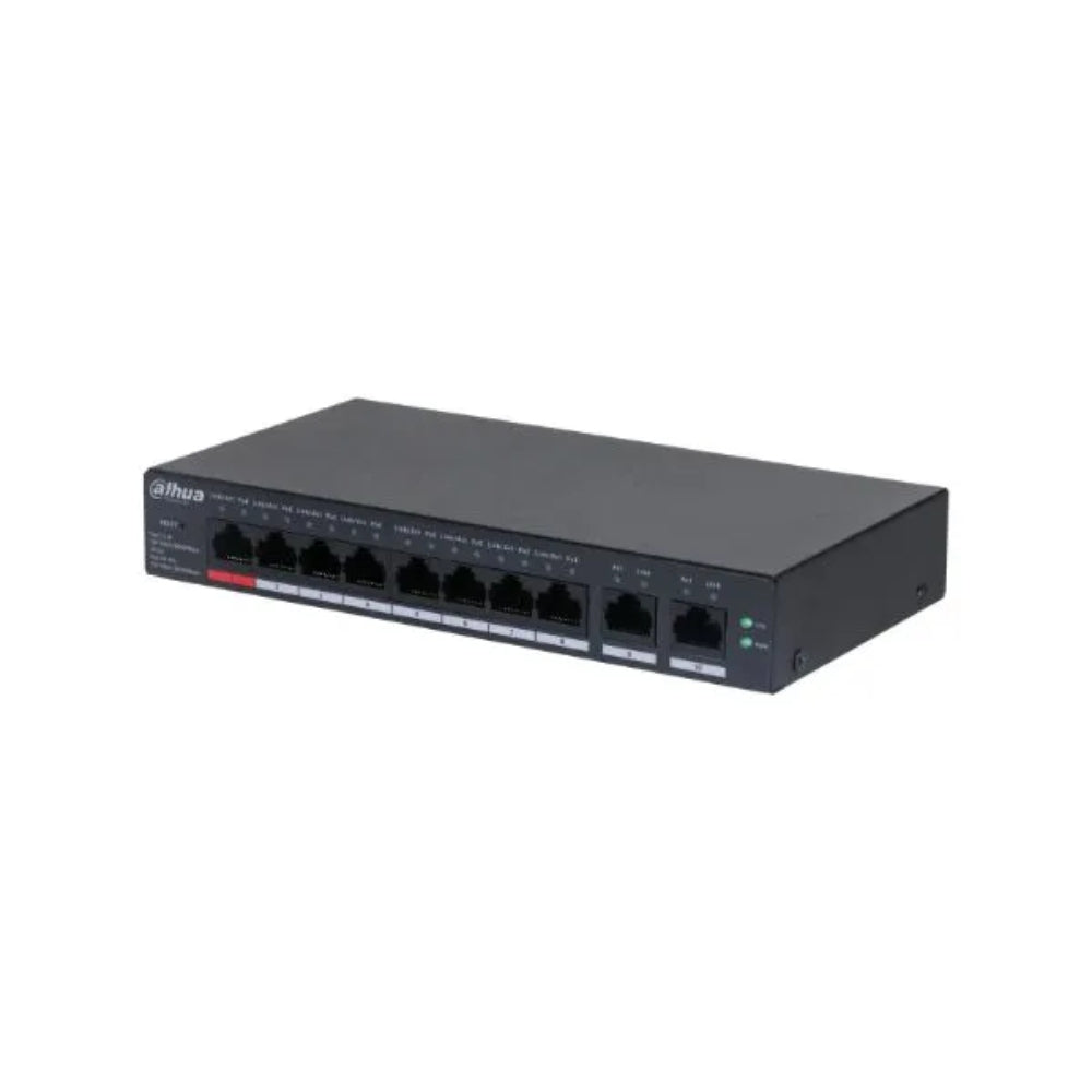 Switch Administrable Dahua 10 Puertos 2xGigabit + 8 Puertos Gigabit PoE 110Watts PoE Watchdog DH-CS4010-8GT-110