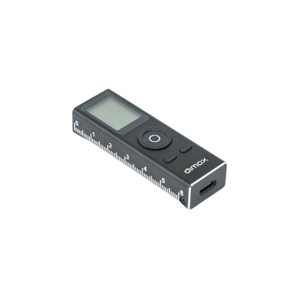 Mini Telemetro Laser Dimax Diseño Compacto Distancia de Medicion 0.03-30 metros Puerto USB-C Carcasa Aleacion de Aluminio Bateria 250mAh Y006