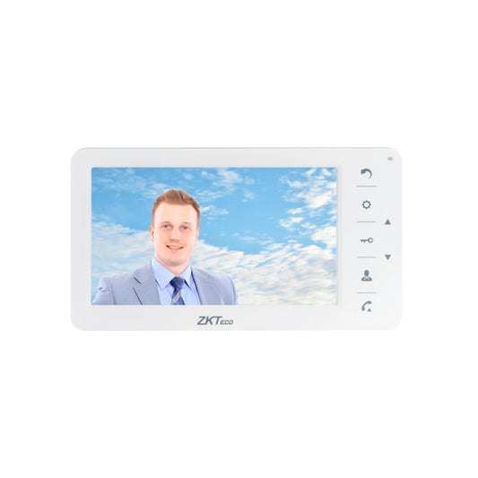 Monitor Zkteco para Interior Pantalla LCD 7” 4 Cables Alimentacion Video Audio Tierra 15Vdc VDPI-B1