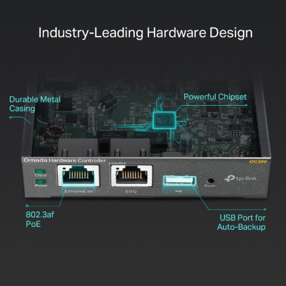 Controlador Cloud TP-Link Omada 2 Puertos 10 100Mbps AP Switch Router Tecnologia Nube Hibrida OC200