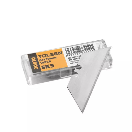 Set de 10 Piezas de Repuestos para Estilete Tolsen SK5 de 61x19mm 30010