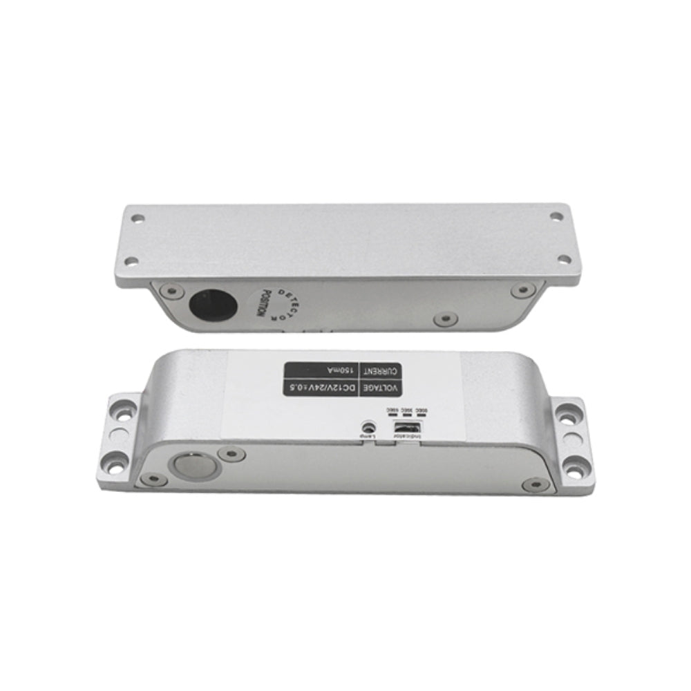 Chapa Electrica Dimax Electrobolt para Puerta de Madera Metal Blindex No necesita Bracket Tamaño 150x37x40mm C795