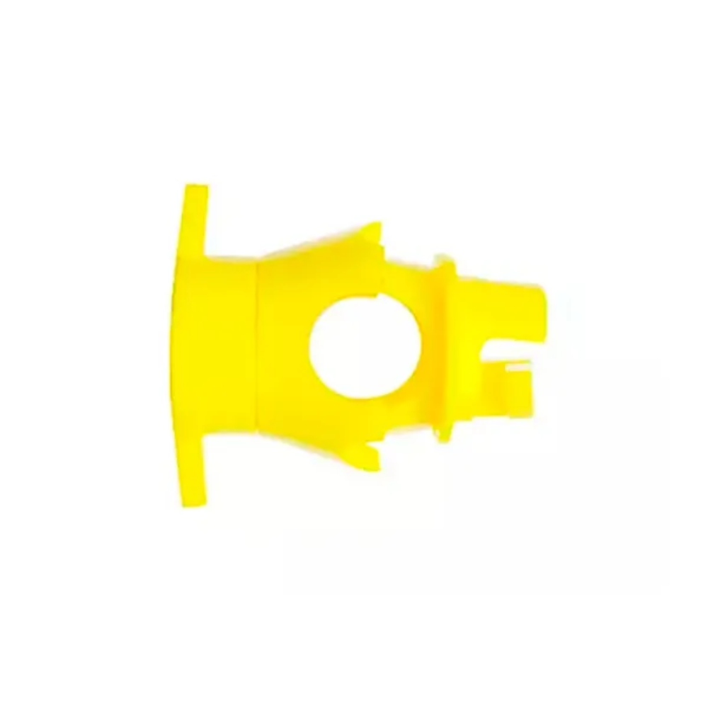 Aislador Dimax para Cercas Electricas de Sujecion de Linea con Rosca para varilla Circular Aislacion hasta 12KV Bolsa de 25 piezas color Amarillo ISO-600A