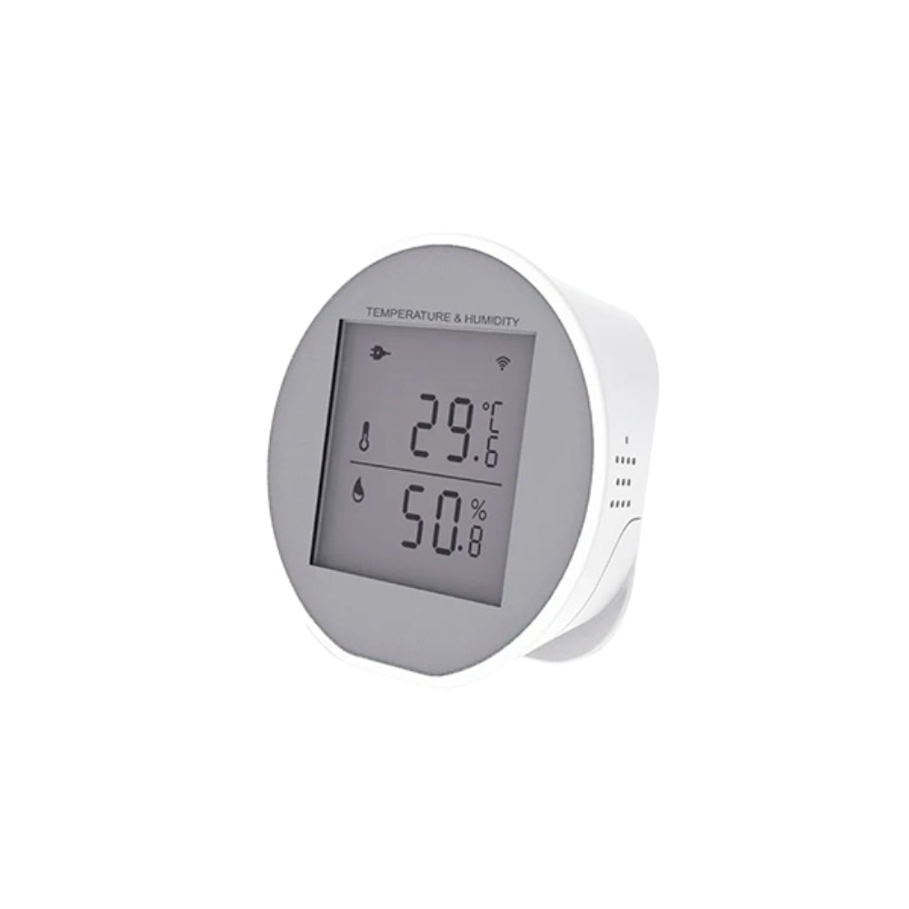 Sensor Dimax de Temperatura y Humedad Wifi Control por Voz Alexa y Google Pantalla con Reloj Digital Alimentacion USB y Pilas AAA S111