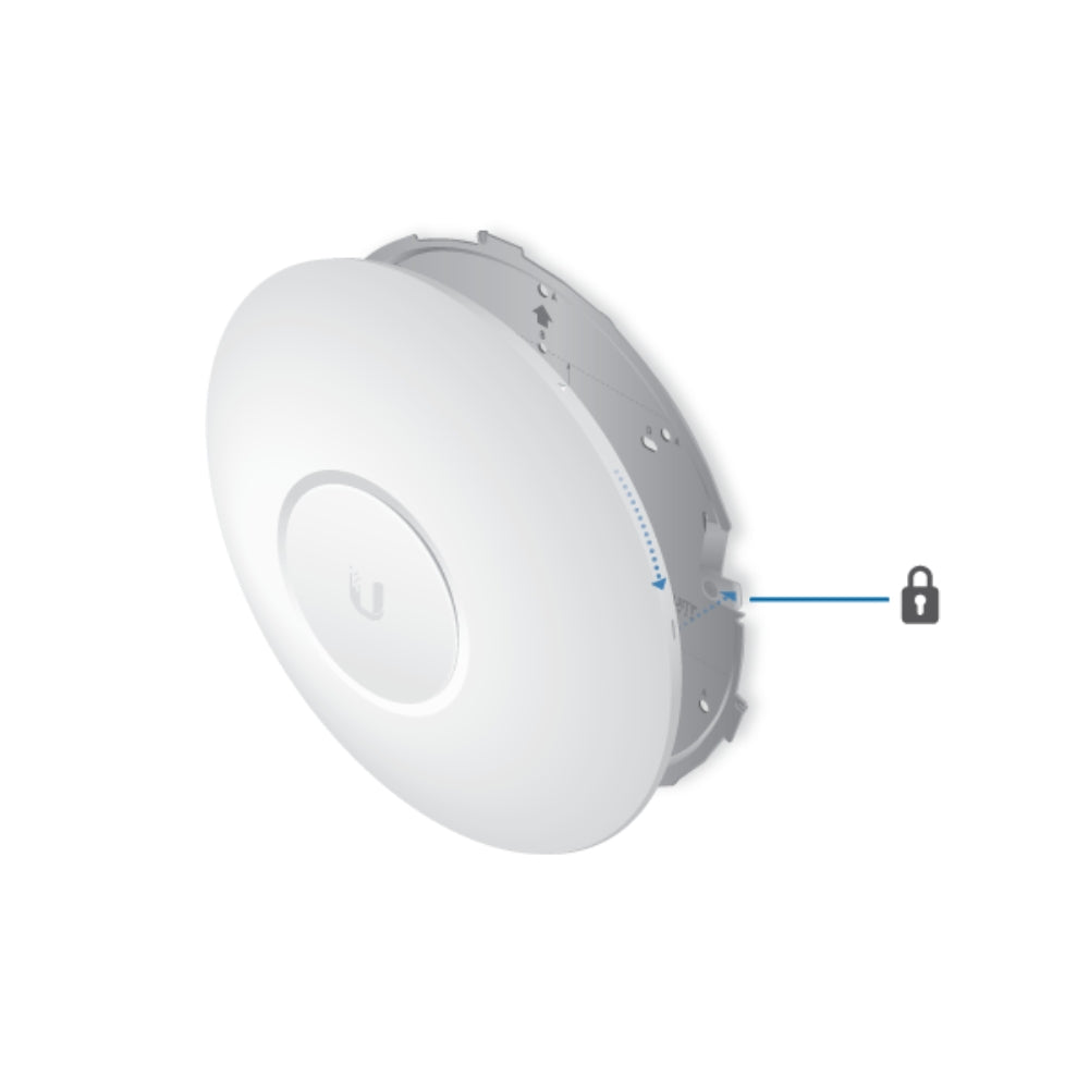 Access Point Ubiquiti WiFi5 Unifi AC Doble Banda 800/1733 Mbps 2 PUertos Gigabit 4x4 Doble Radio Hasta 500 Usuarios UB-UAP-AC-HD