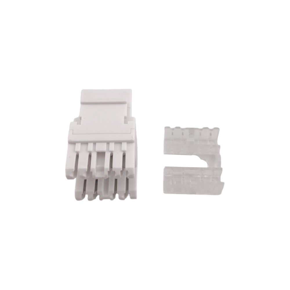 Keystone Jack Dimax Cat6 Cumple ISO IEC 11801 TIA EIA 568C color Blanco C847
