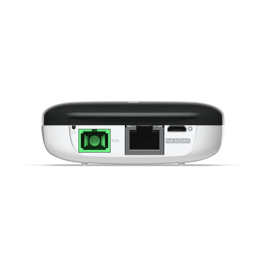 Ufiber Ubiquiti Loco CPE GPON WAN SC/UTP GPON 1xEthernet Gigabit 550Mbps PoE Incluido 24Vdc 0.3Amp Compatible con OLTs de Otros UB-UF-LOCO