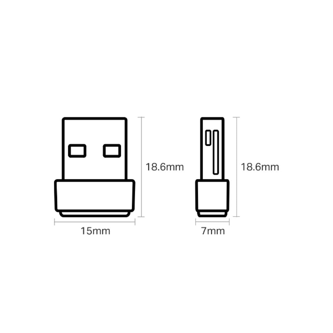 Adaptador USB a WiFi TP-Link N600 Doble Banda Antenas Integradas Omnidireccionales TL-WN8200ND
