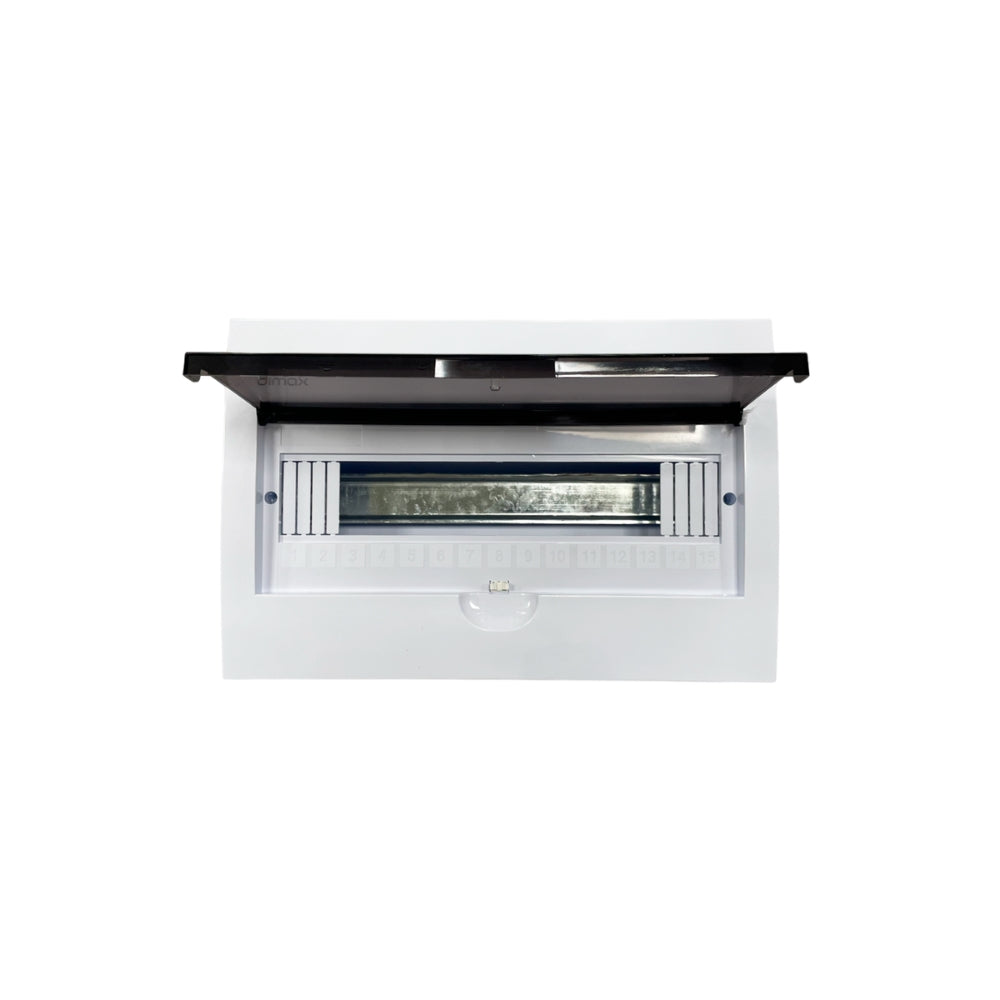 Caja Dimax para 15 Termicos Termomagneticos de Empotrar 31x20x9.5cm f313
