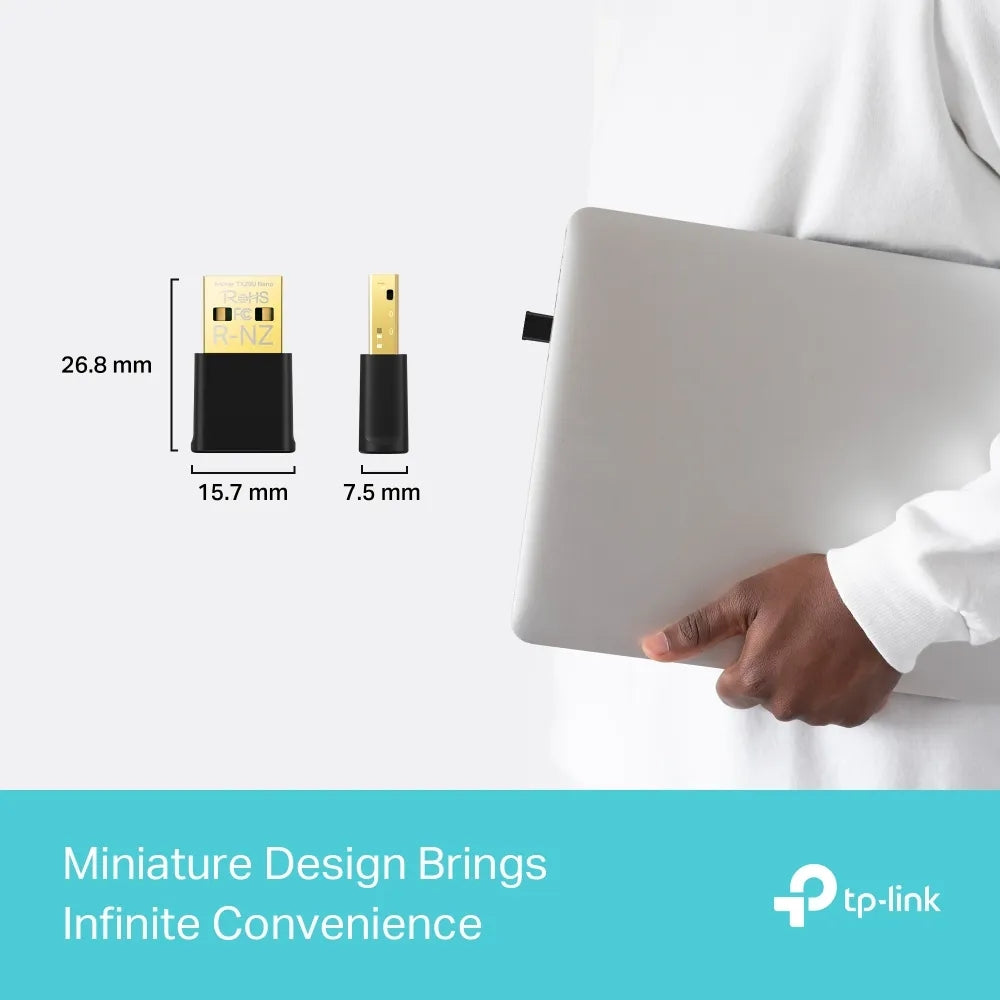 Tarjeta de Red USB Inalambrica TP-Link AX1800 WiFi6 PCI Express MU MIMO 2 Antenas 3dBi ARCHER TX20U NANO