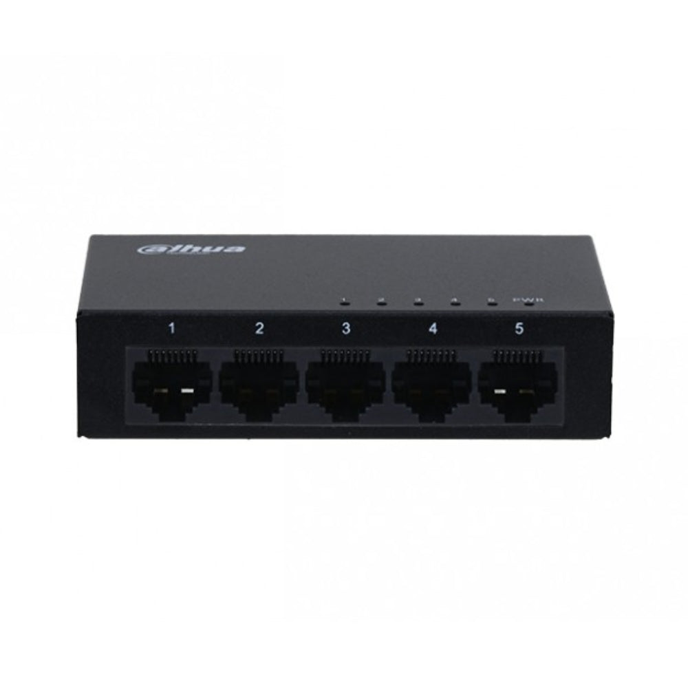 Switch Dahua 5 Puertos Gigabit Facil Instalacion Metalico DH-PFS3005-5GT-V2