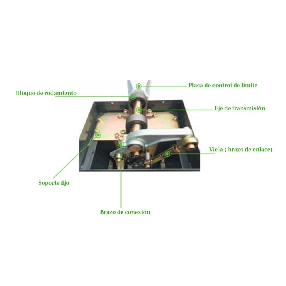 Barrera Vehicular Zkteco de Doble Direccion Derecha o Izquierda Brazo Telescopico de 4.5Metros Apertura 3segundos Gabinete con LED indicador de Estado CMP200-R