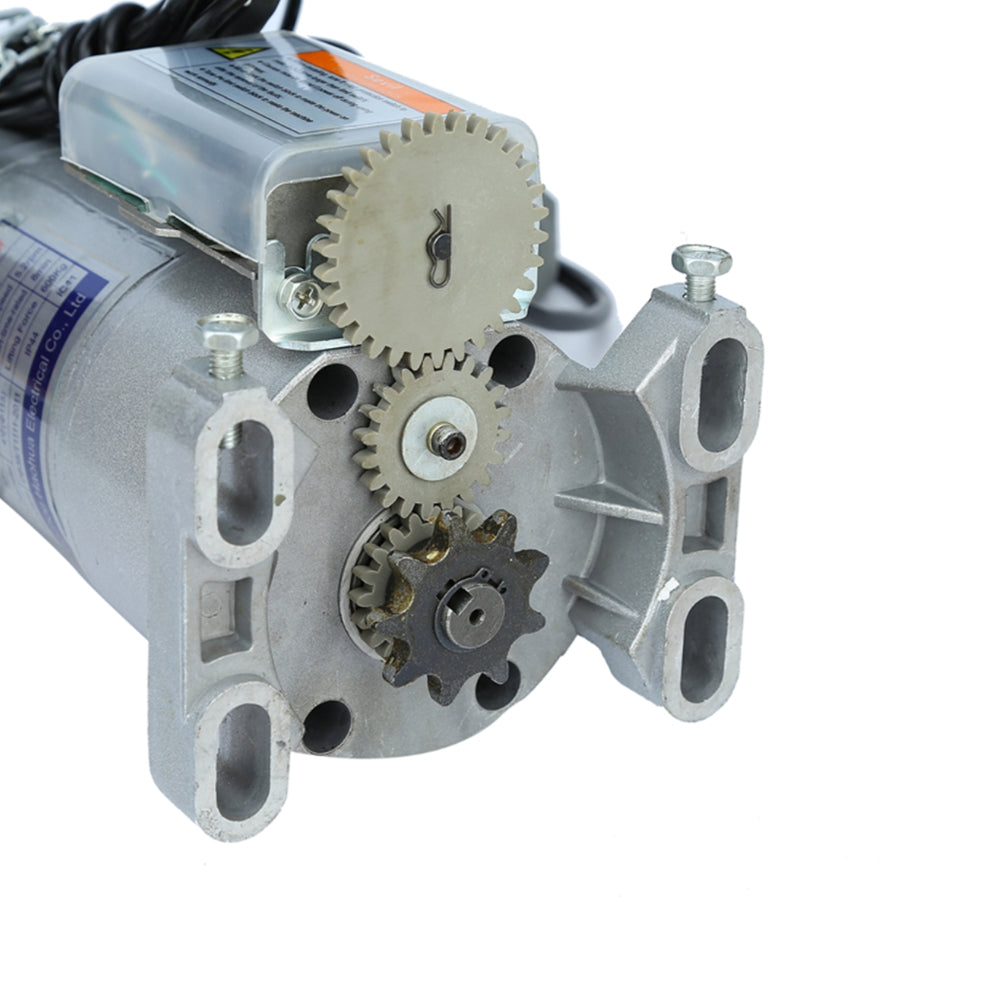Motor Dimax para Puerta Arrollable 250Watts 4 Reles 4 Finales de Carrera Medida del Soporte 515x280x3.5mm Rodillo 4" Peso maximo 500Kg IPX4 Control Remoto DIP433 H381