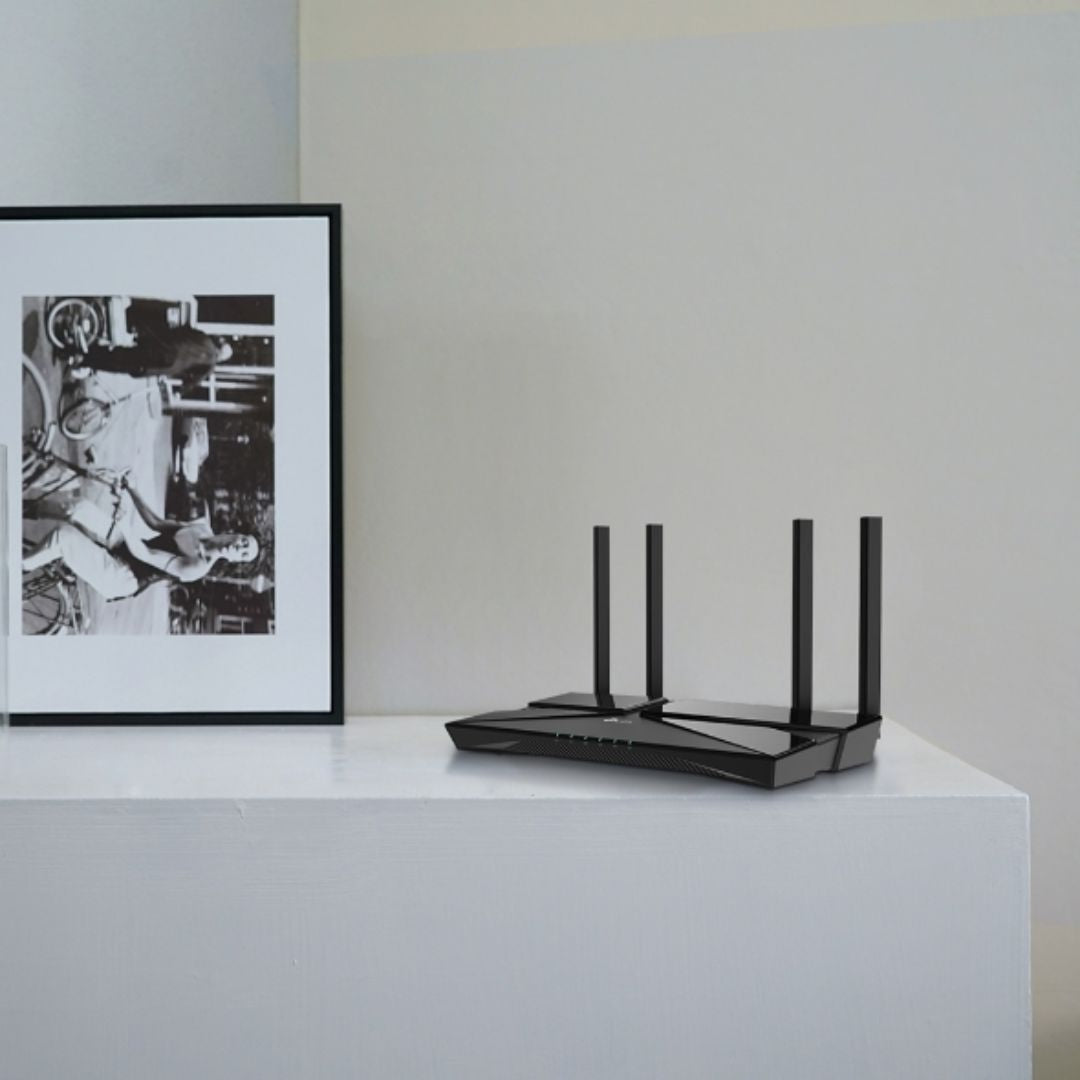 Router TP-Link Inalambrico AX1800 WiFi 6 CPU Quad Core 4 Antenas Doble Banda 2.4 y 5GHz 1xWAN 4xLAN 1xUSB 3.0 ARCHER AX20