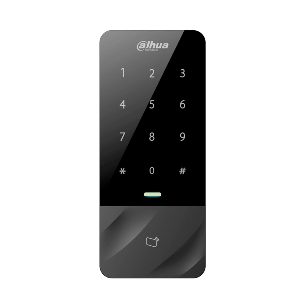 Control de Acceso Dahua con Teclado y Tarjeta Soporta 30K Usuarils, 60K Registros Esclavo Wiegand Puertos 1xRJ45 1xRS-485 IP66 DHI-ASI1201E-D