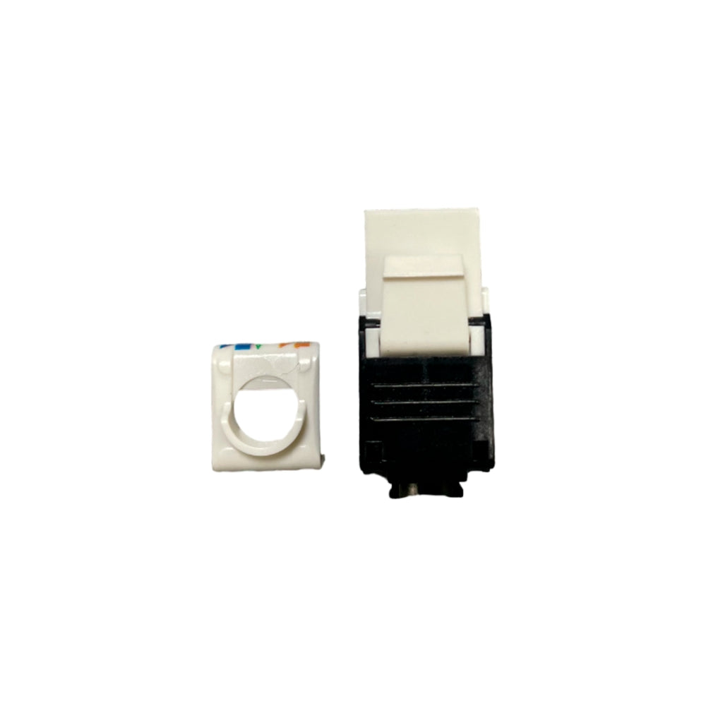 Keystone Jack Dimax Cat6A Cumple ISO IEC 11801 TIA EIA 568C color Blanco C719