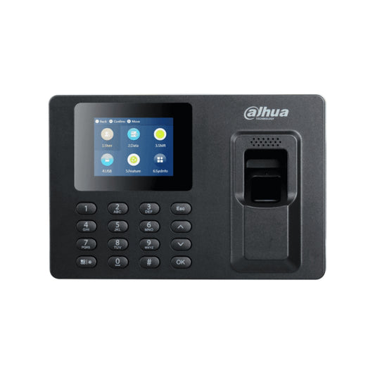 Control de Asistencia Dahua Standalone Pantalla 2.4" 1000 Usuarios,2000 Huellas, Puertos 1xEthernet 1xUSB DHI-ASA1222EL-S