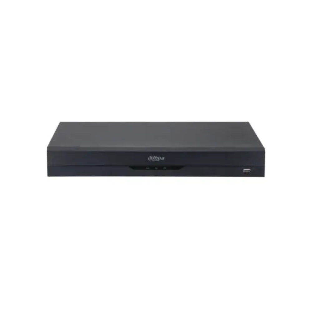 Grabador Dahua Pentahibrido de 8 Canales 4K Hasta 16ch IP max 8MP Funcion IoT&POS Rec. Facial SMD Plus Proteccion Perimetral 2xHDD hasta 16TB 1xHDMI 1xVGA 1xUSB 1xRS485 XVR5208AN-4KL-I3(V2.0)