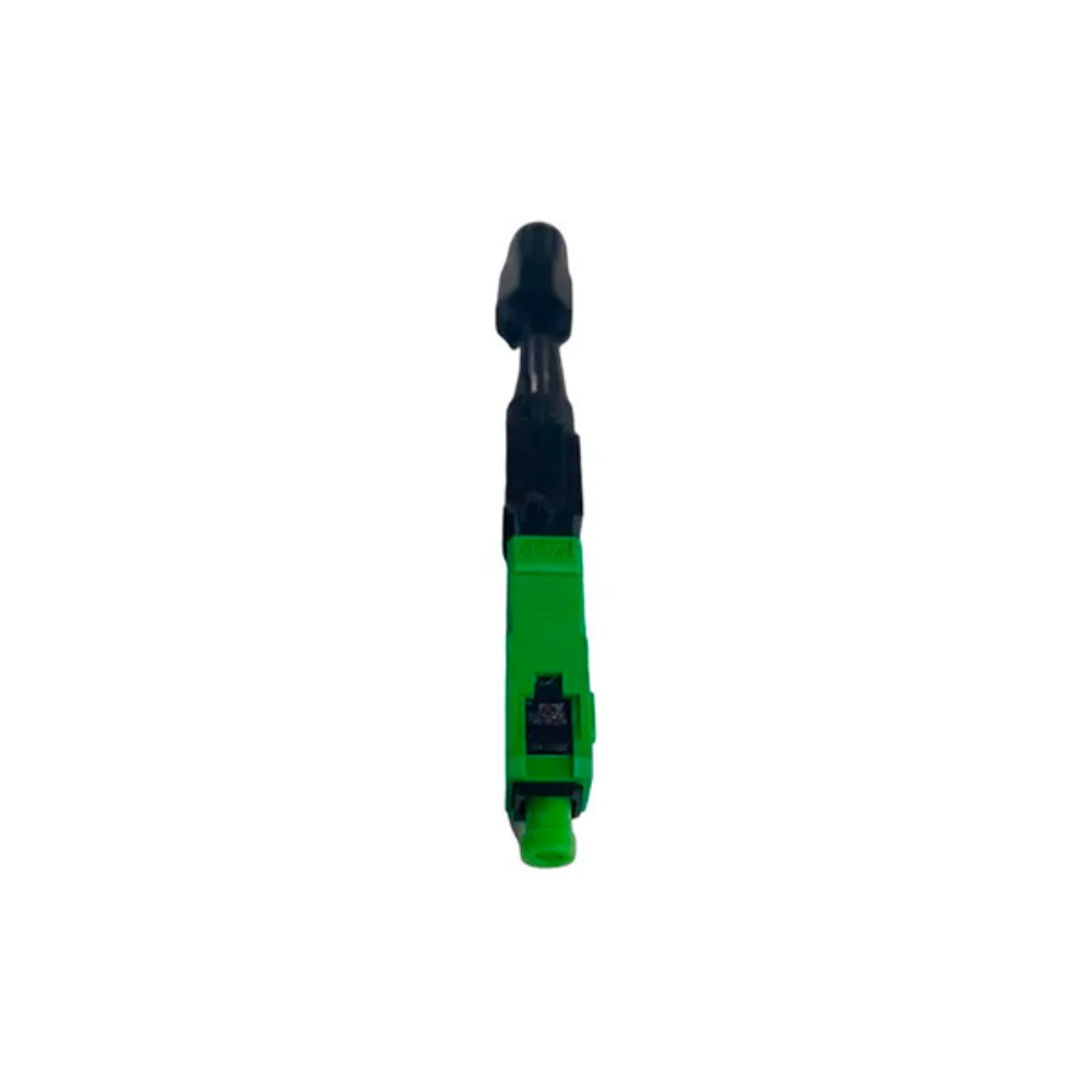 Conector Mecanico de Fibra Optica Dimax a Rosca SC APC Compatible con FO Drop SM MM Perdida <= 0.5 Reutilizable hasta 10 Veces color Verde C831