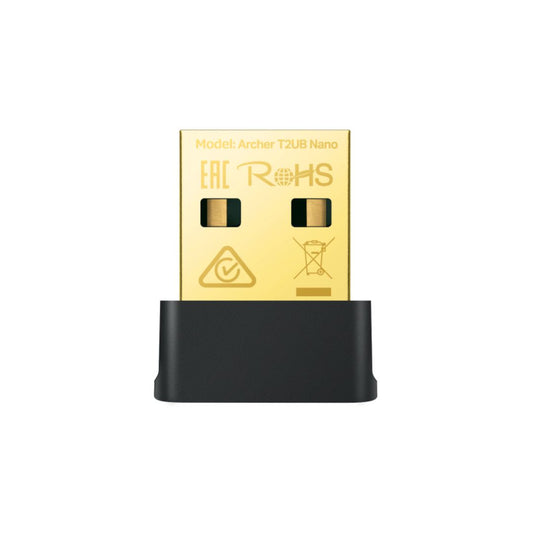 Mini Adaptador TP-Link USB a WiFi Bluettoth 4.2 AC600 Doble Banda ARCHER T2UB NANO