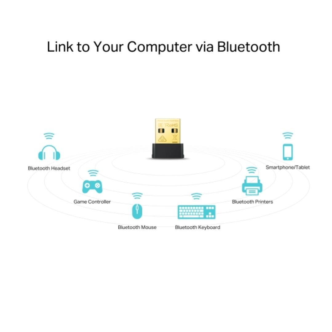 Mini Adaptador TP-Link USB a WiFi Bluettoth 4.2 AC600 Doble Banda ARCHER T2UB NANO