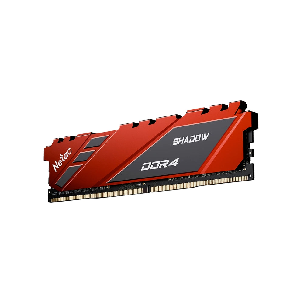 Memoria RAM Netac DDR4 8GB 3200MHz con Disipador color Rojo NTSDD4P32SP-08R