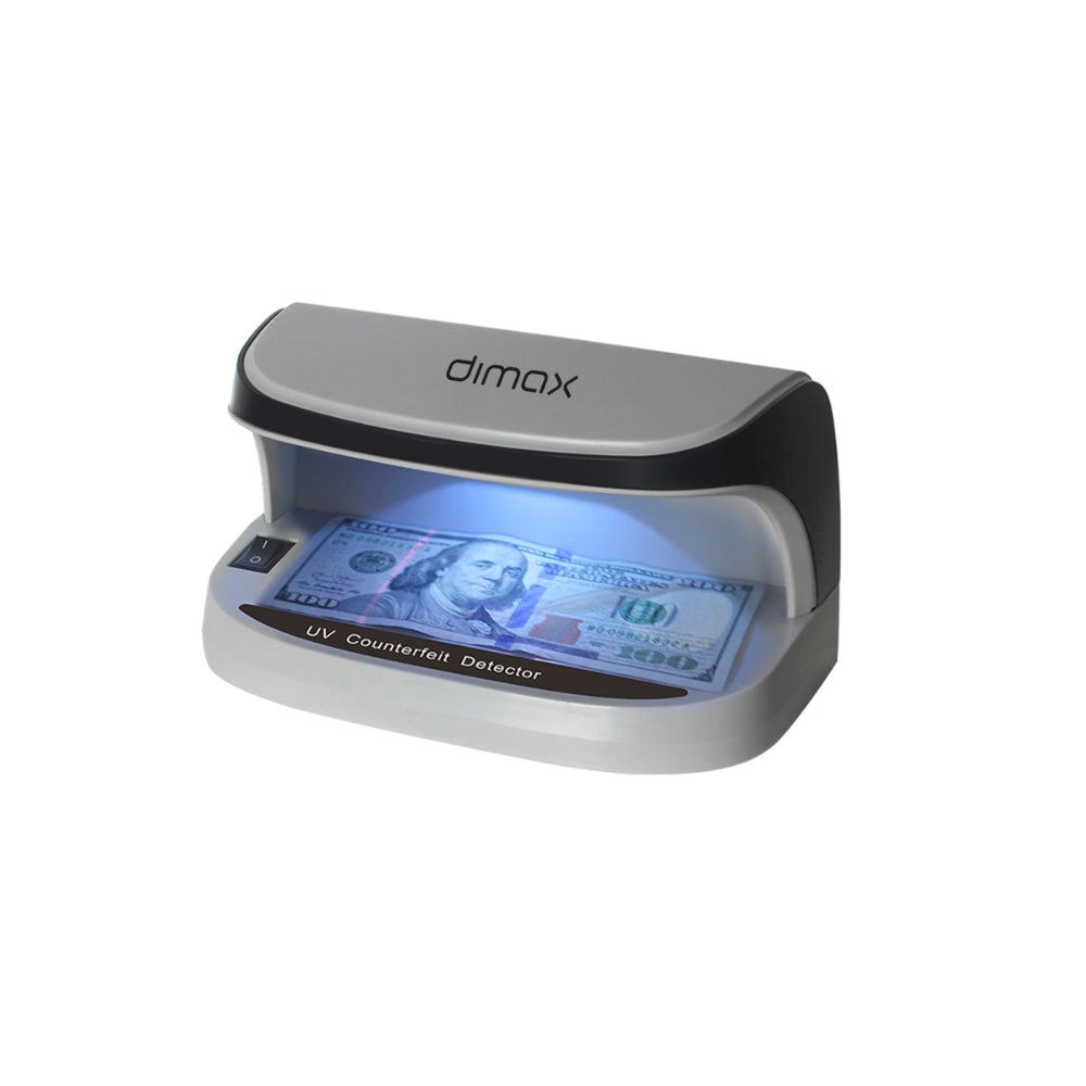 Detector Dimax de Billete Falso con LED UV Portatil Alimentacion 5Vdc Bateria Recargable Incluida C893