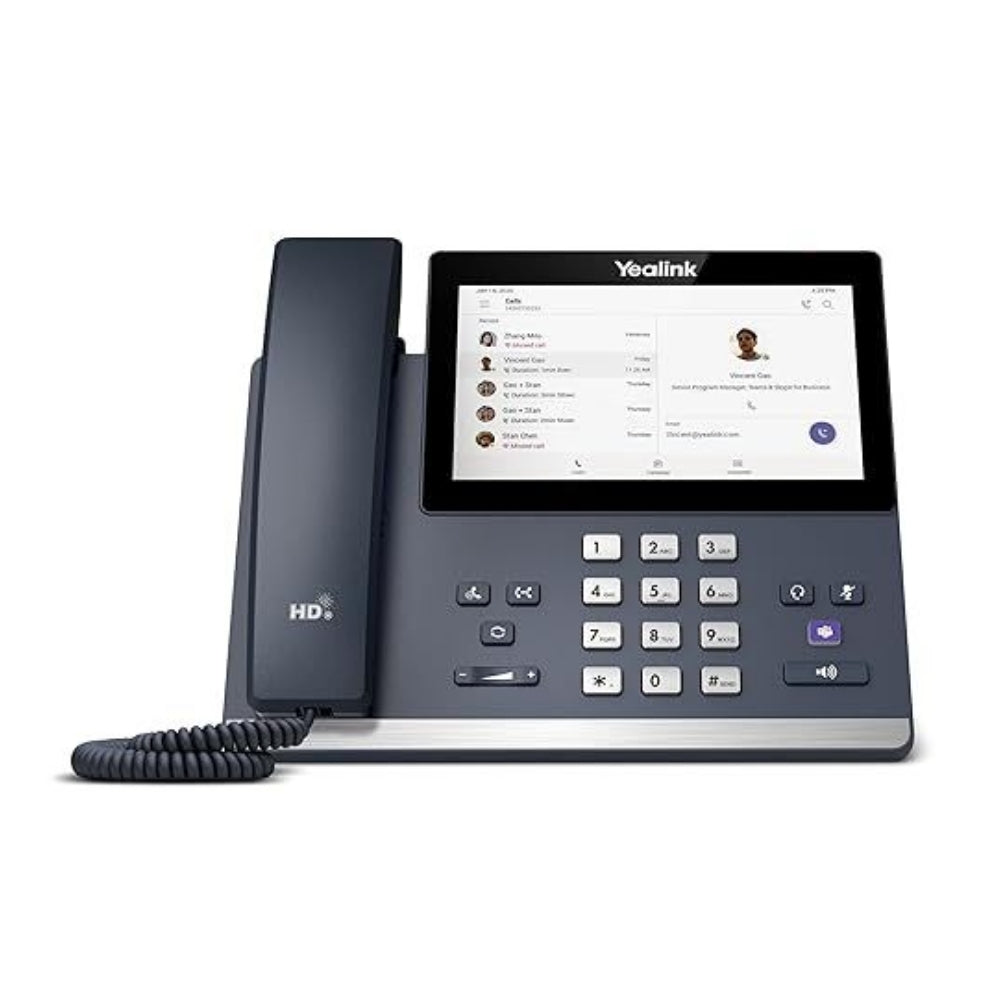 Telefono IP Yealink Teams Edition Pantalla Tactil 7" Android 12 WiFi 2.4 y 5GHz USB-A 2xEthernet Gigabit Soporta Modulo de Expansion EXP50 MP-56-TEAMS