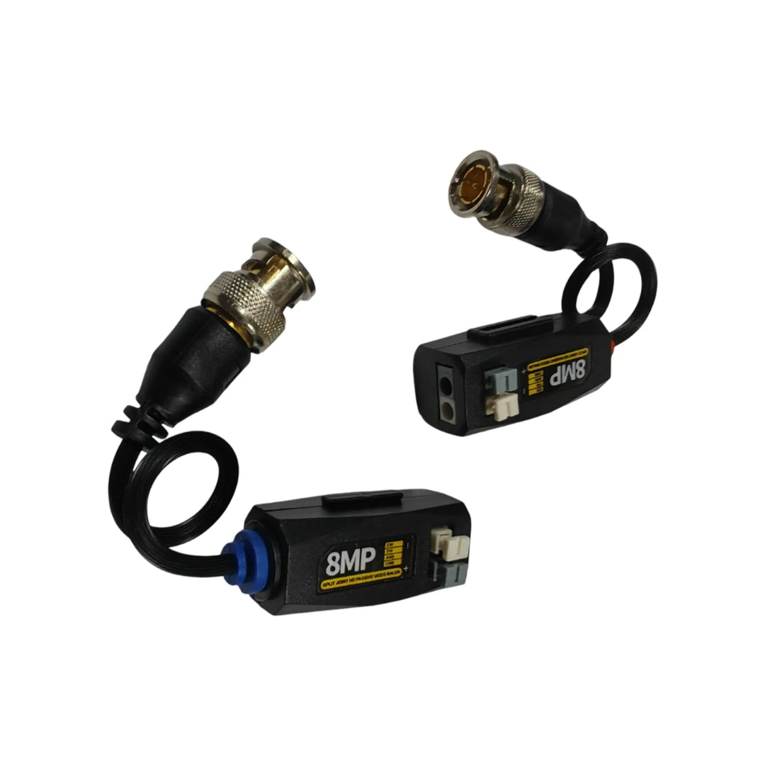 Balun Dimax Pasivo 4en1 Video 4K HDCVI AHD HDTVI CVBS Frecuencia 60MHz Distancia Maxima 4Km Z064
