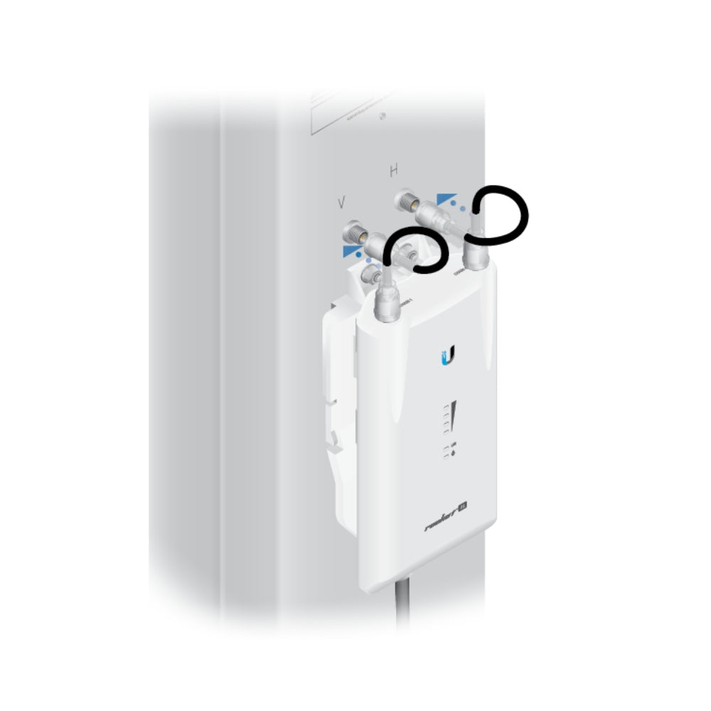 Radio Ubiquiti Rocket AC Airmax 5GHz 500Mbps Potencia 27dBm 1xEthernet Gigabit 2 Conectores RPSMA Compatible con UB-RD-5G31-AC y UB-AM-5AC21-60 Para Uso en Exteriores UB-R5AC-LITE