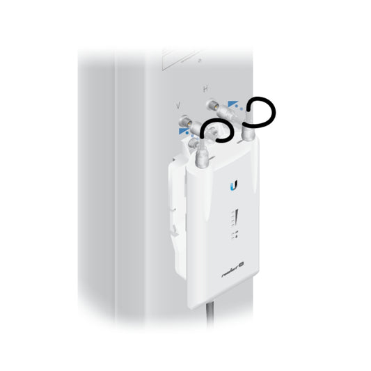 Radio Ubiquiti Rocket AC Airmax 5GHz 500Mbps Potencia 27dBm 1xEthernet Gigabit 2 Conectores RPSMA Compatible con UB-RD-5G31-AC y UB-AM-5AC21-60 Para Uso en Exteriores UB-R5AC-LITE