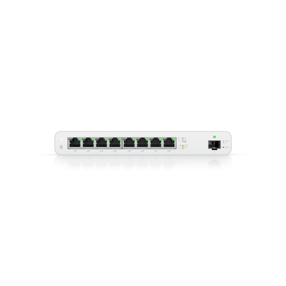 UISP Router Ubiquiti 1xSFP 8xEthernet Gigabit PoE Capa 2 Facil Configuracion BT Montaje de Pared Aplicacion UISP Mobile UB-UISP-R