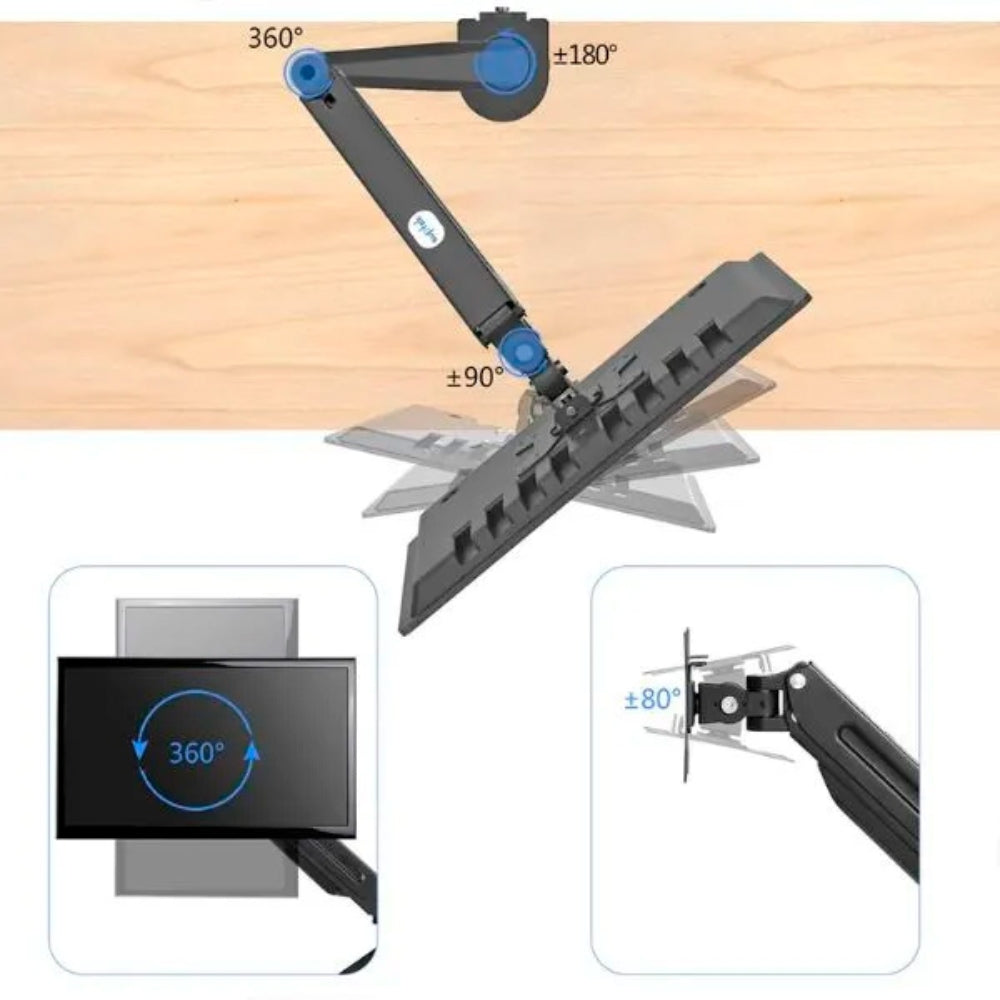 Soporte de Monitor Dimax de 27'' Articulado Soporta 6Kg Brazo Flexible B007