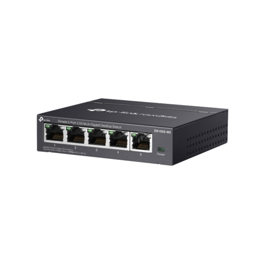 Switch TP-Link Omada 5 Puertos 2.5Gigabit Conexiones NAS 2.5G DS105G-M2