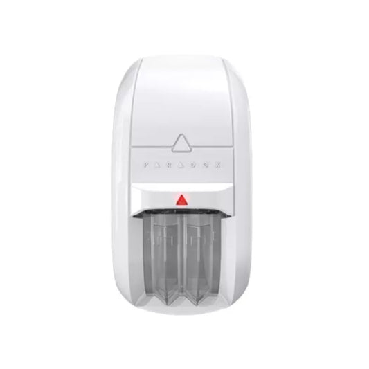 Sensor de Movimiento Paradox Mironel Doble Detector hasta 16 metros Inmunidad Antimascota y See True NV75