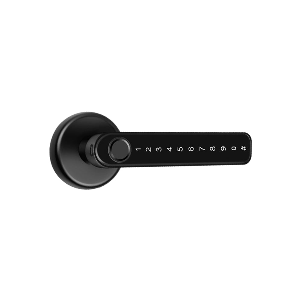 Cerradura Inteligente Dimax con Version Bluetooth Mortaja Pestillo Unico Alimentacion 4 Pilas AAA color Negro B027