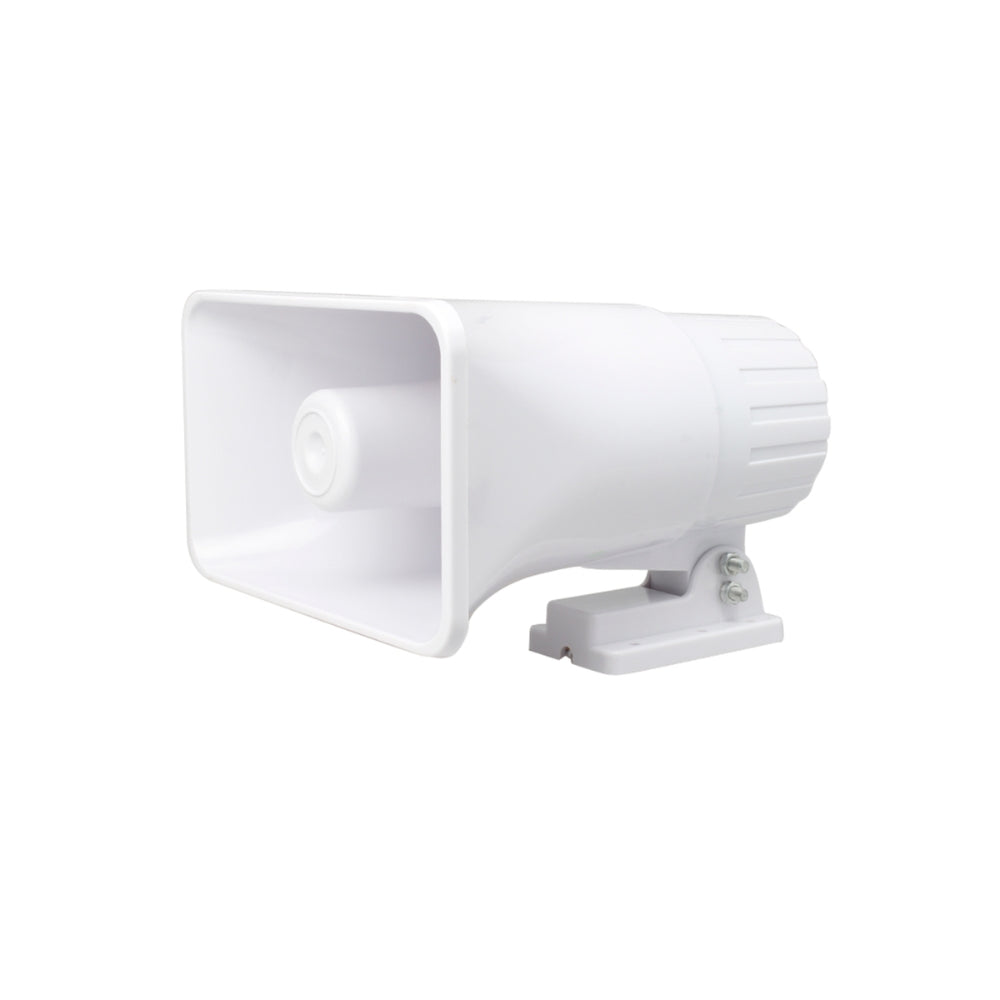 Sirena Dimax de 30W de 2 Tonos 115dB Alimentacion 12Vdc 1.2Amp incluye Soporte W042