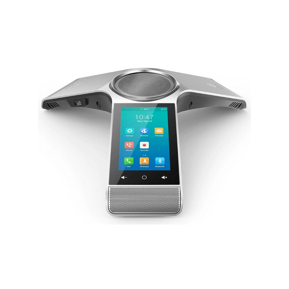 Telefono de Conferencia Yealink Pantalla Tactil 5" Capta Sonido 360° Alcance 6metros Android 5.1 Vincula con PC o Celular Puertos USB WiFi CP-960
