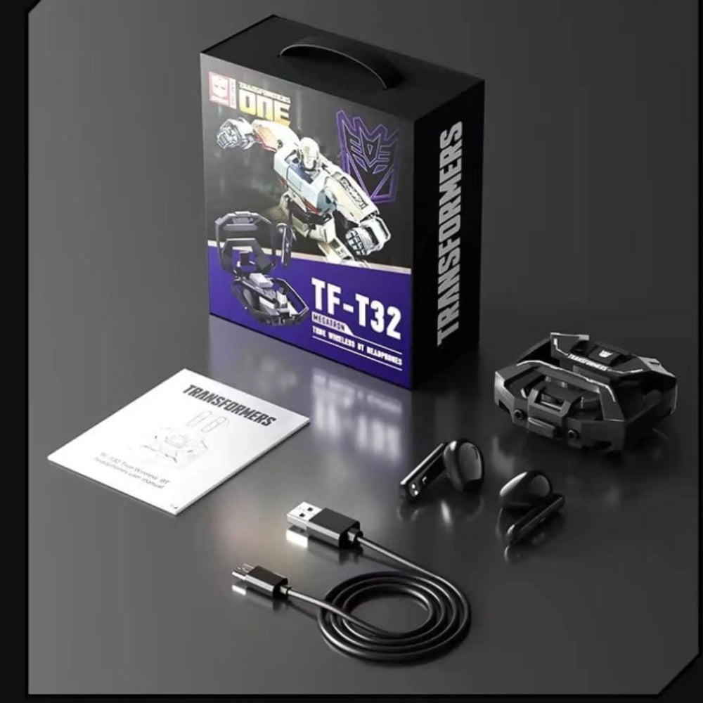 Auriculares Inalambricos Transformers Bumblebee BT v5.4 Bateria hasta 24 Horas Diseño Ergonomico Control Tactil Modo Dual TF-T32-BK
