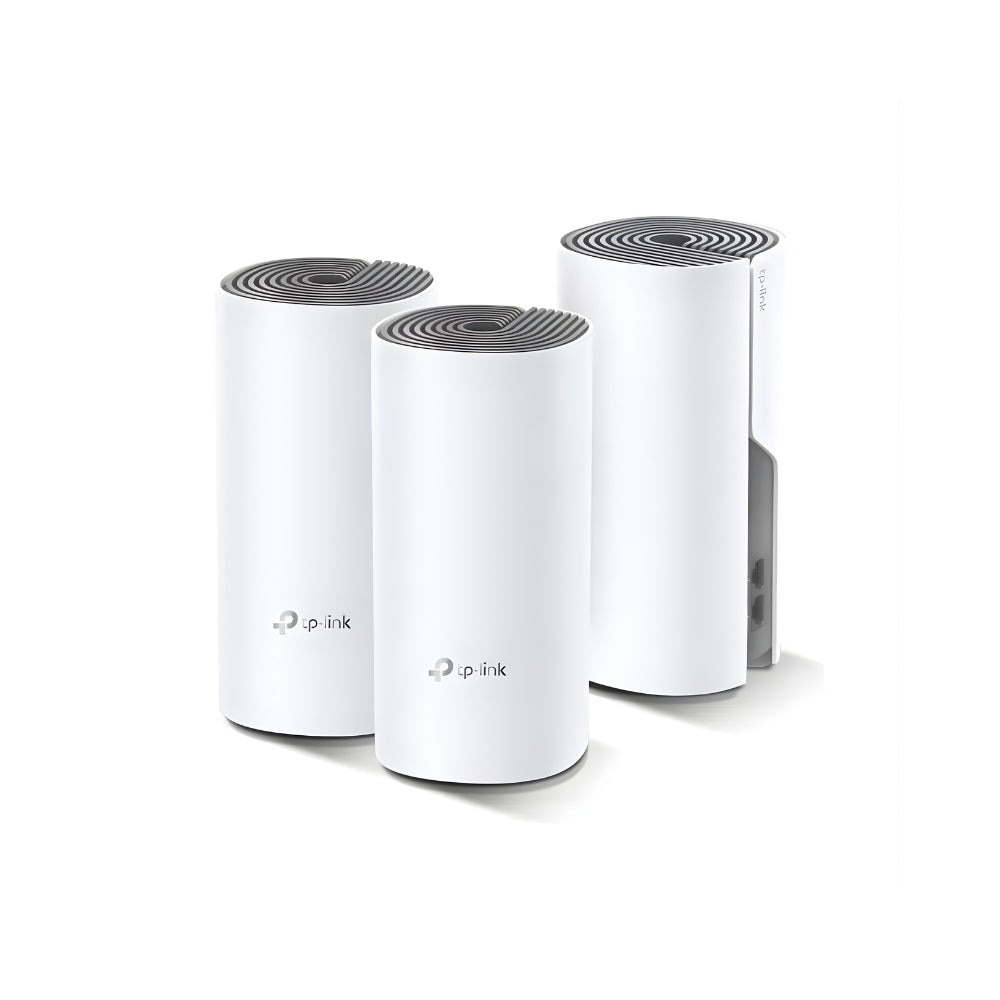 Sistema Mesh TP-Link Deco E4 (3-Pack) AC1200 Elimina Zonas Muertas 2x100Mbps Conexiones sin Lag Compatible con todos los Decos Tambien Modo AP Deco E4(3-pack)